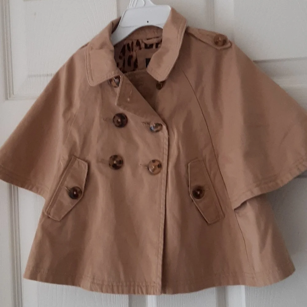 baby Gap NWT Tan Double-Breasted Cape Coat